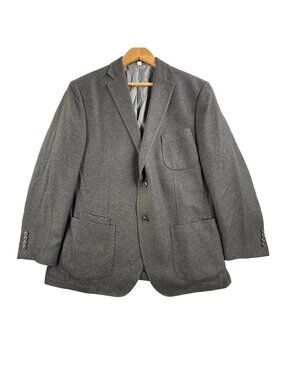JKT New York Blazer Mens 42R Gray Wool Blend Tweed Sport Coat Jacket Casual
